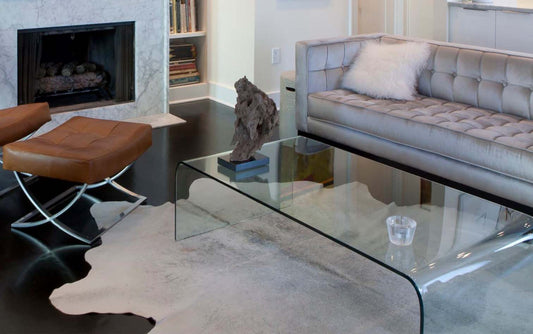 Light Grey Brazilian Cowhide Rug