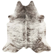 Grey Brindle Brazilian Cowhide Rug