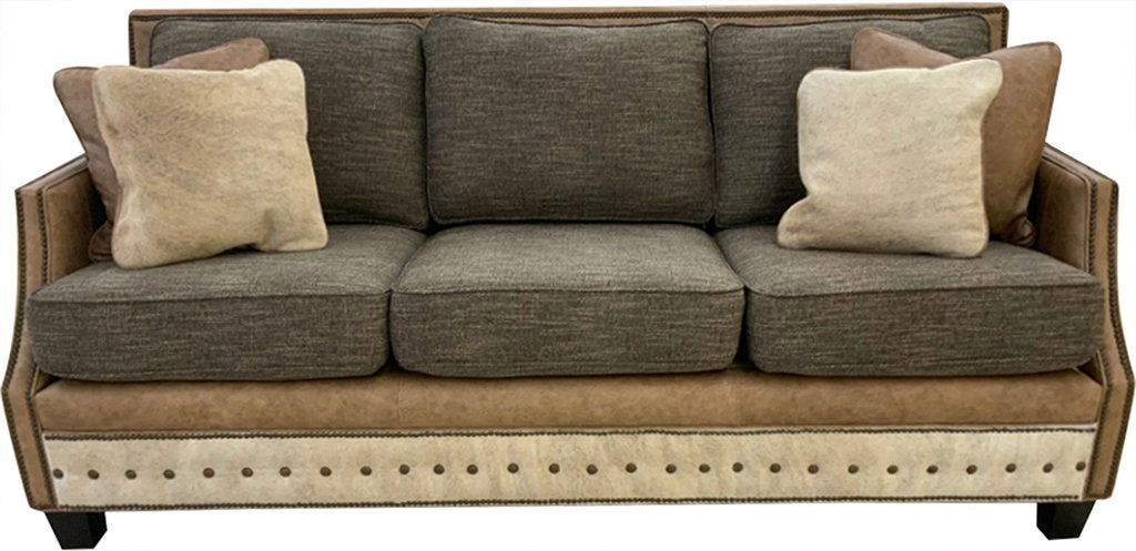 Telluride Contemporary Western Leather Sofa