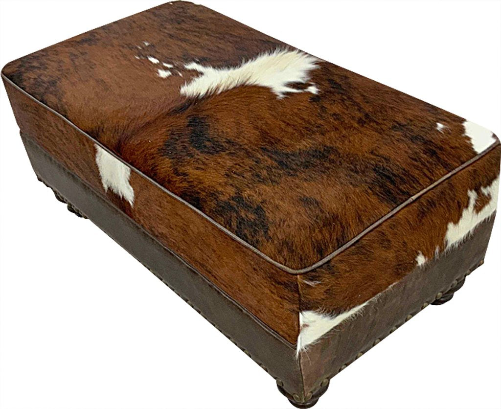 Cowhide Ottoman - 45" x 24"