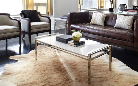 Light Brindle Brazilian Cowhide Rug