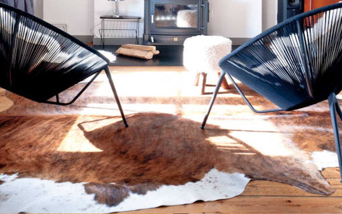 Medium Brindle Brazilian Cowhide Rug
