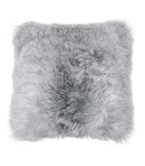 Grey New Zealand Sheepskin Pillow 16"x16" Single Sided by Hudson Hides