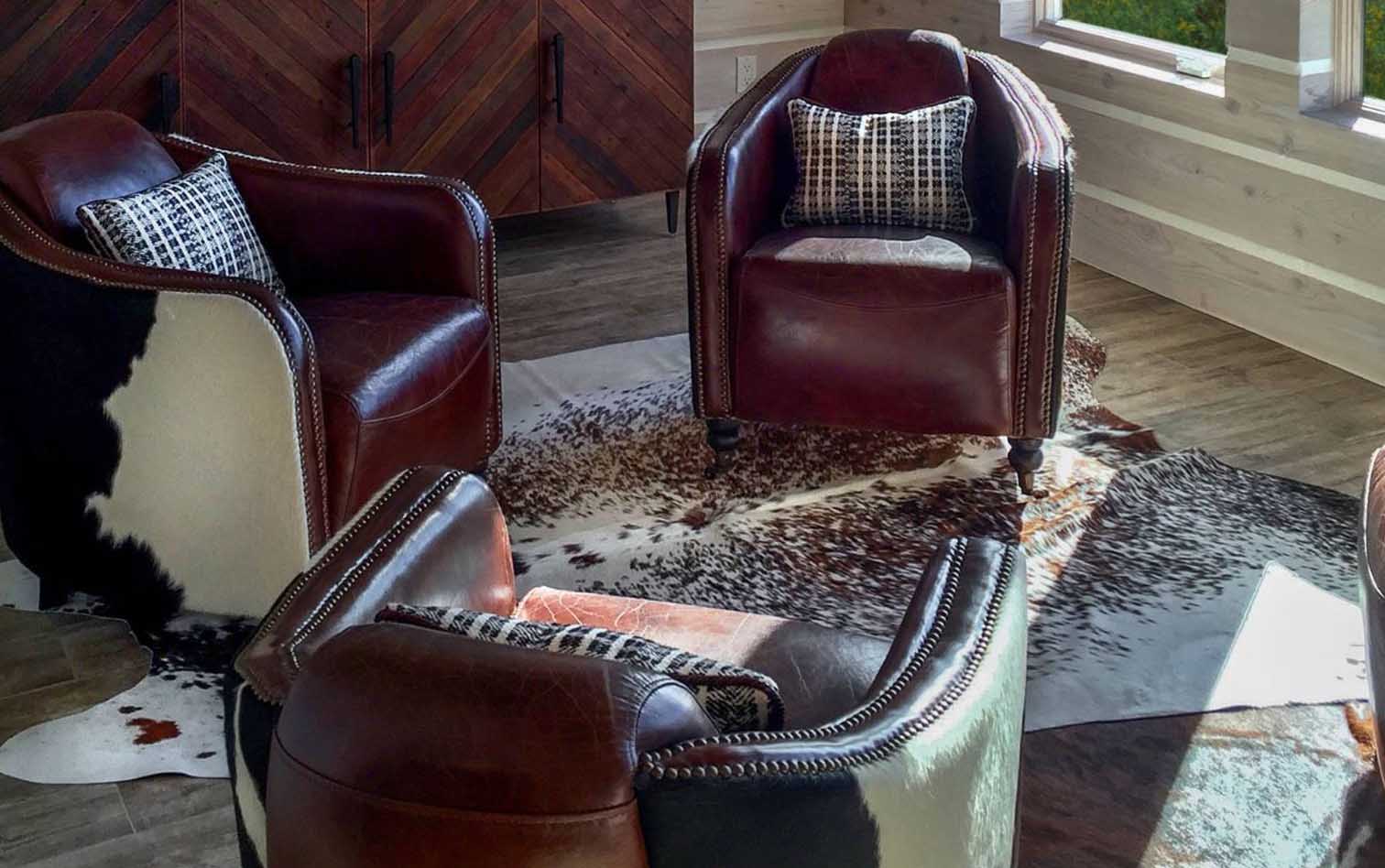 Salt & Pepper Brown Brazilian Cowhide Rug