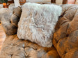 Grey New Zealand Sheepskin Pillow 16"x16" Single Sided by Hudson Hides