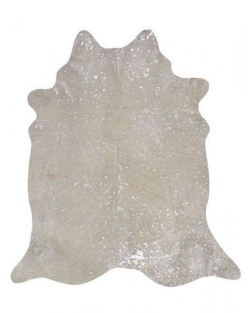 Silver Metallic Grey Cowhide