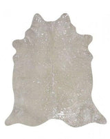 Silver Metallic Grey Cowhide