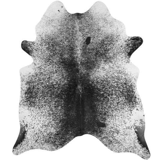 Salt & Pepper Black Brazilian Cowhide Rug