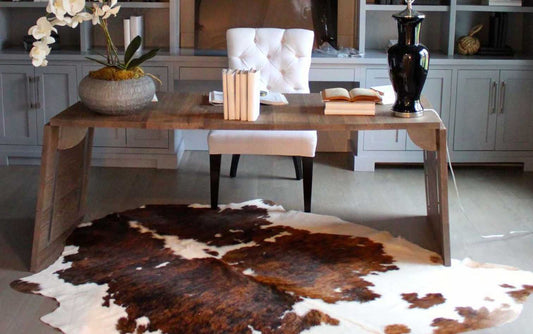 Tricolor Cowhide Rug