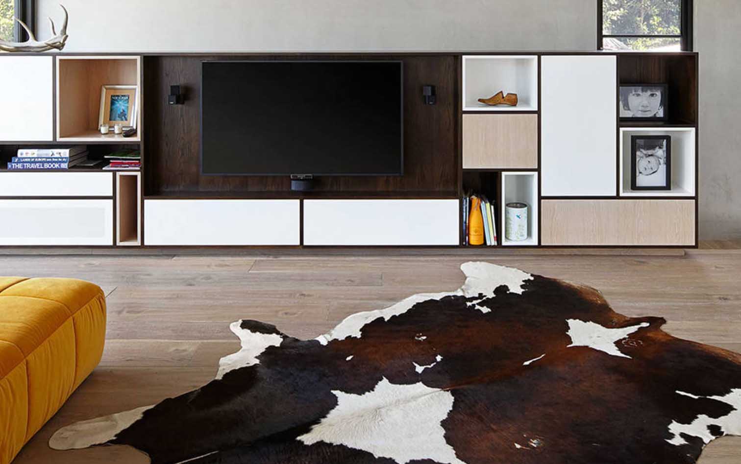 Tricolor Cowhide Rug