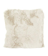 White New Zealand Sheepskin Pillow 16"x16" Single Sided by Hudson Hides